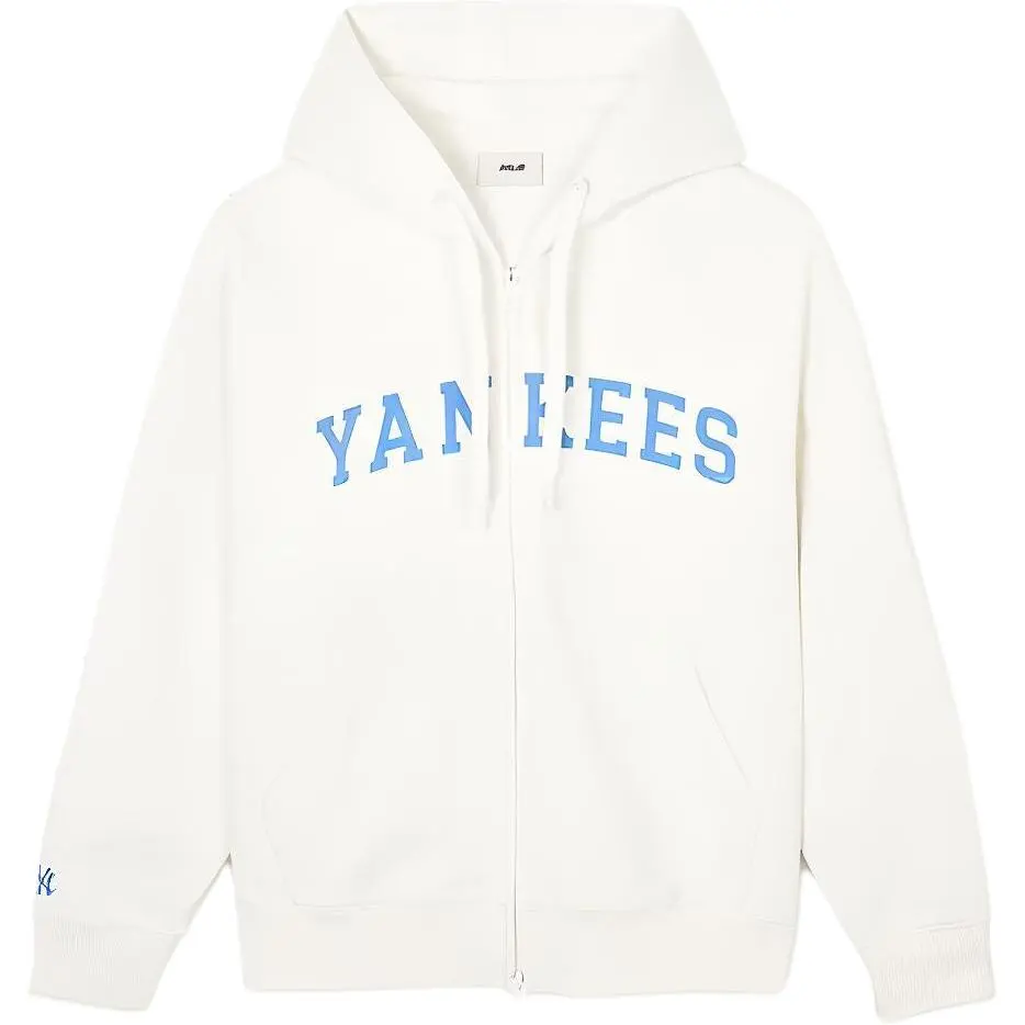 MLB New York Yankees Sweatshirts Unisex White Hooded (Non-detachable) Moderate