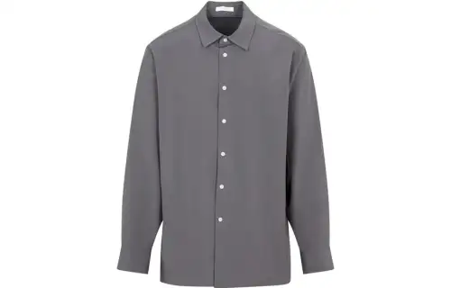 THE ROW Shirts Men's Gray Lapel Moderate