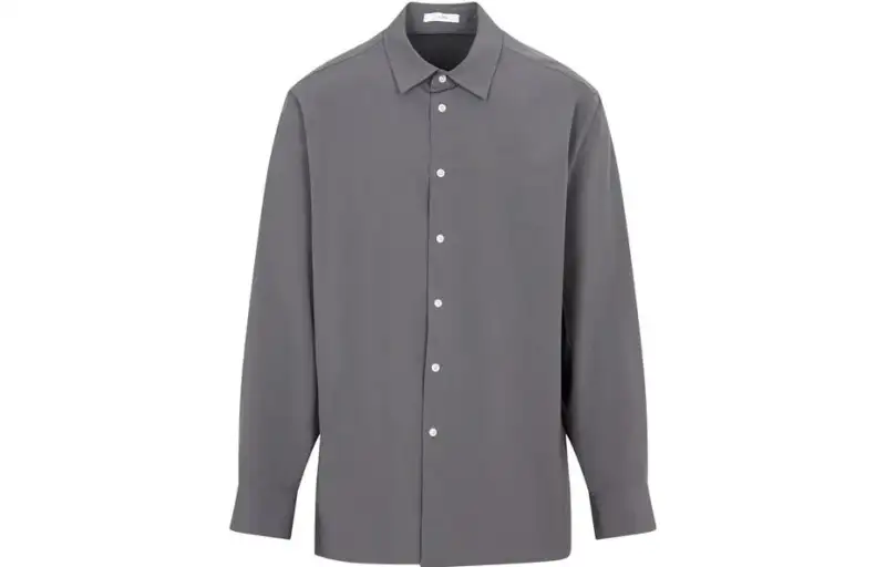 THE ROW Shirts Men's Gray Lapel Moderate