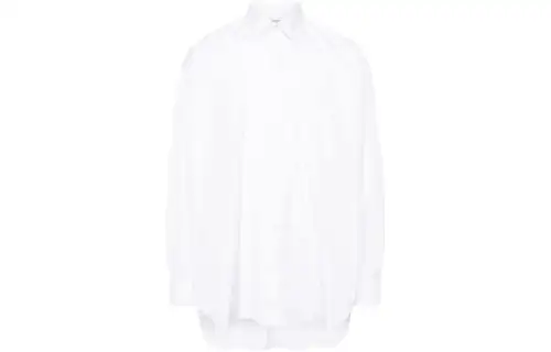 Vetements logo-tag cotton shirt