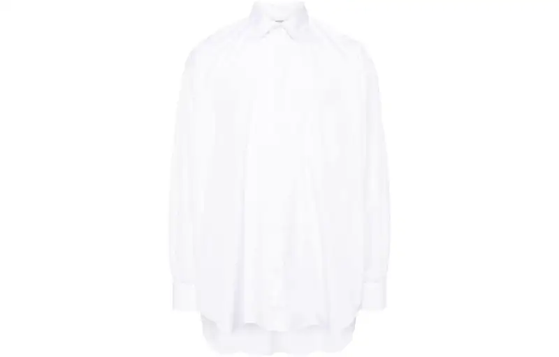 Vetements logo-tag cotton shirt