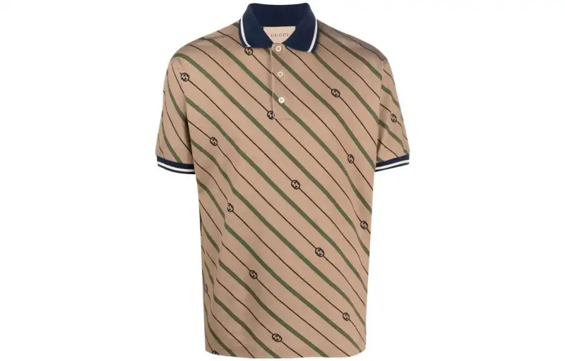 GUCCI SS23 Polo Shirt Men's Brown