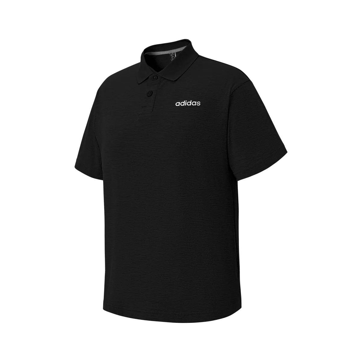 Adidas Polo Shirts Unisex Black Polo Collar Moderate Other