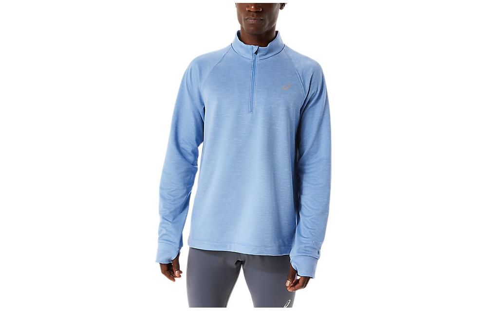 ASICS THERMOPOLIS Sweatshirts Men's Light Blue Stand Collar Moderate Other