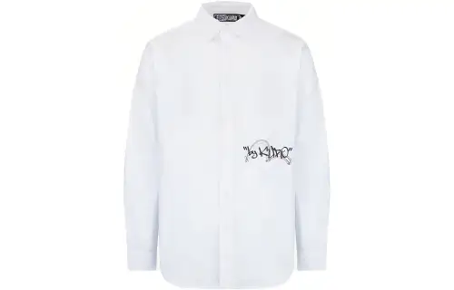 EVISU Shirts Men's White Lapel Moderate Other