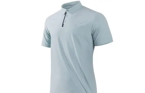 ANTA Variety Training Collection Polo Shirts Men's Light Blue Polo Collar Moderate Straight Fit