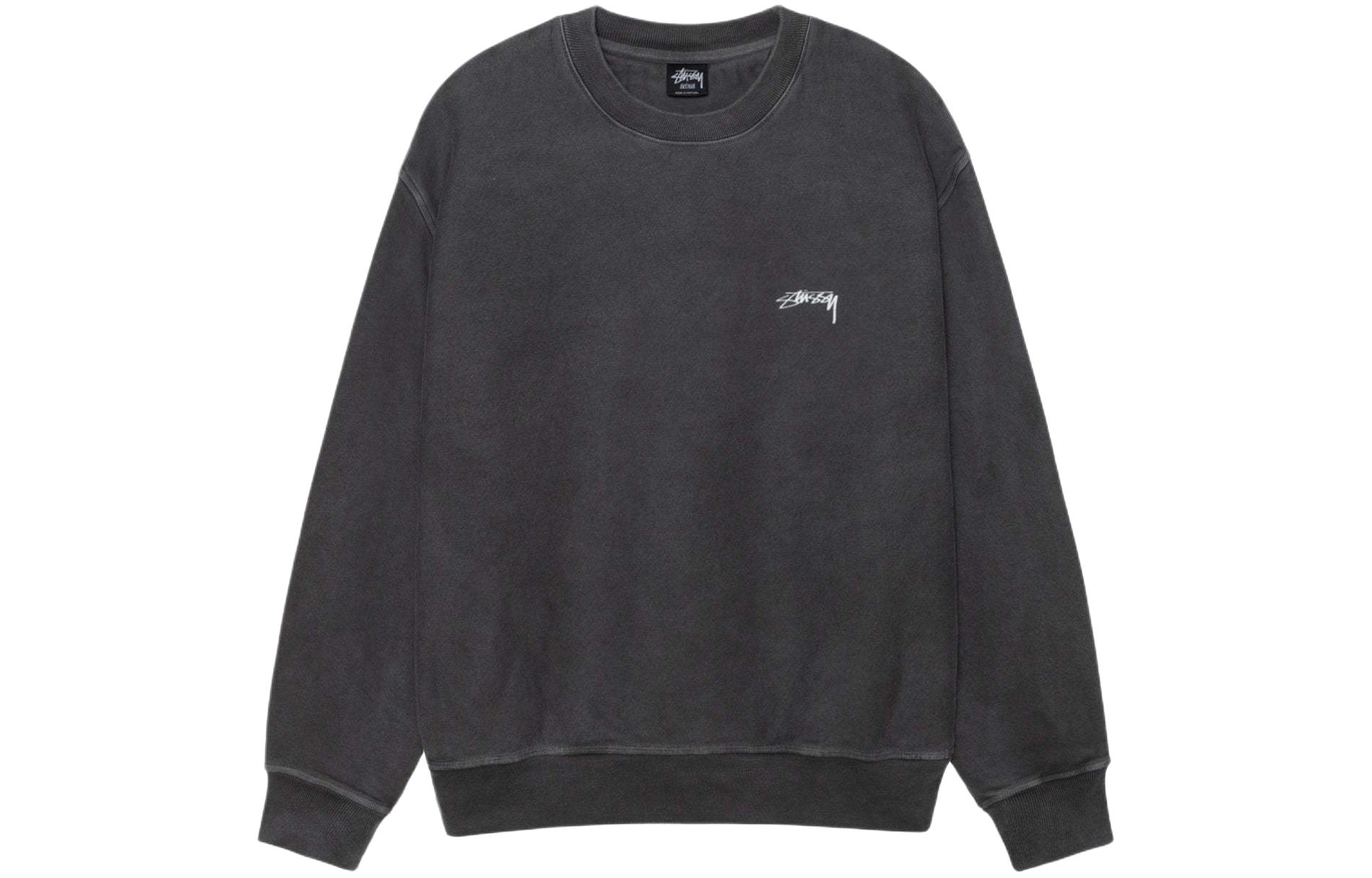 Свитшот Stussy FW24 SMOOTH STOCK CREW PIGMENT DYED (серый)
