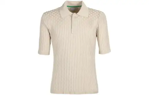 Bottega Veneta SS23 Polo Shirt Men's Apricot