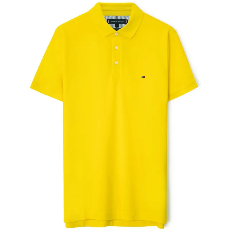 Tommy Hilfiger Polo Shirt Men's Bright Yellow