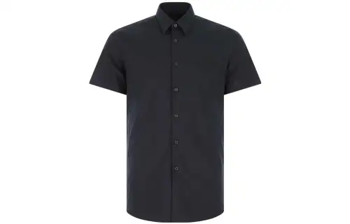 PRADA Shirts Men's Blue Lapel Moderate Other