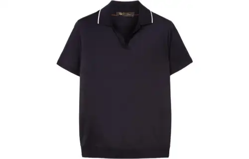 Loro Piana Waitaki polo-collar T-shirt