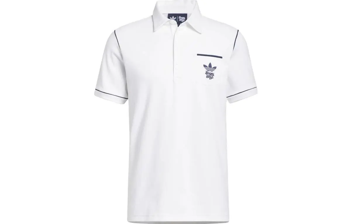 Adidas Originals Polo Shirts Men's White Polo Collar Moderate Other