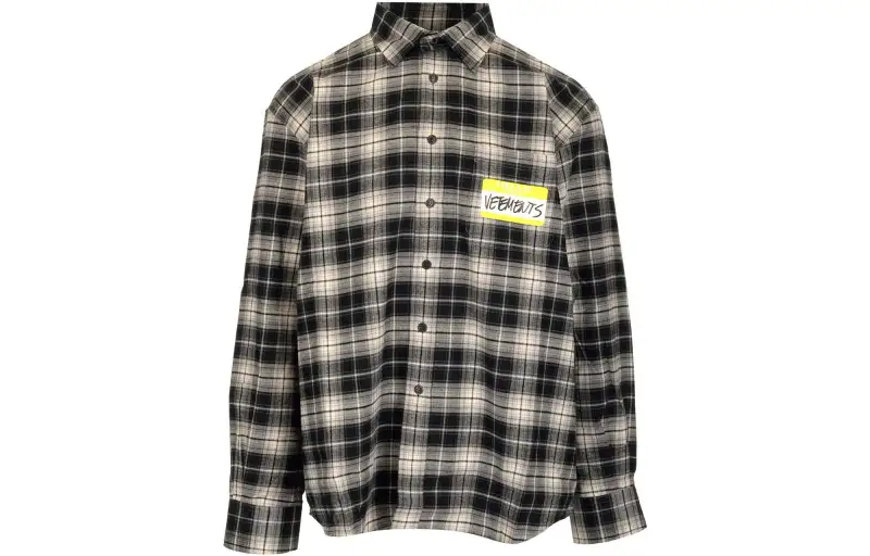 Vetements Shirts Unisex Black Lapel Moderate Other