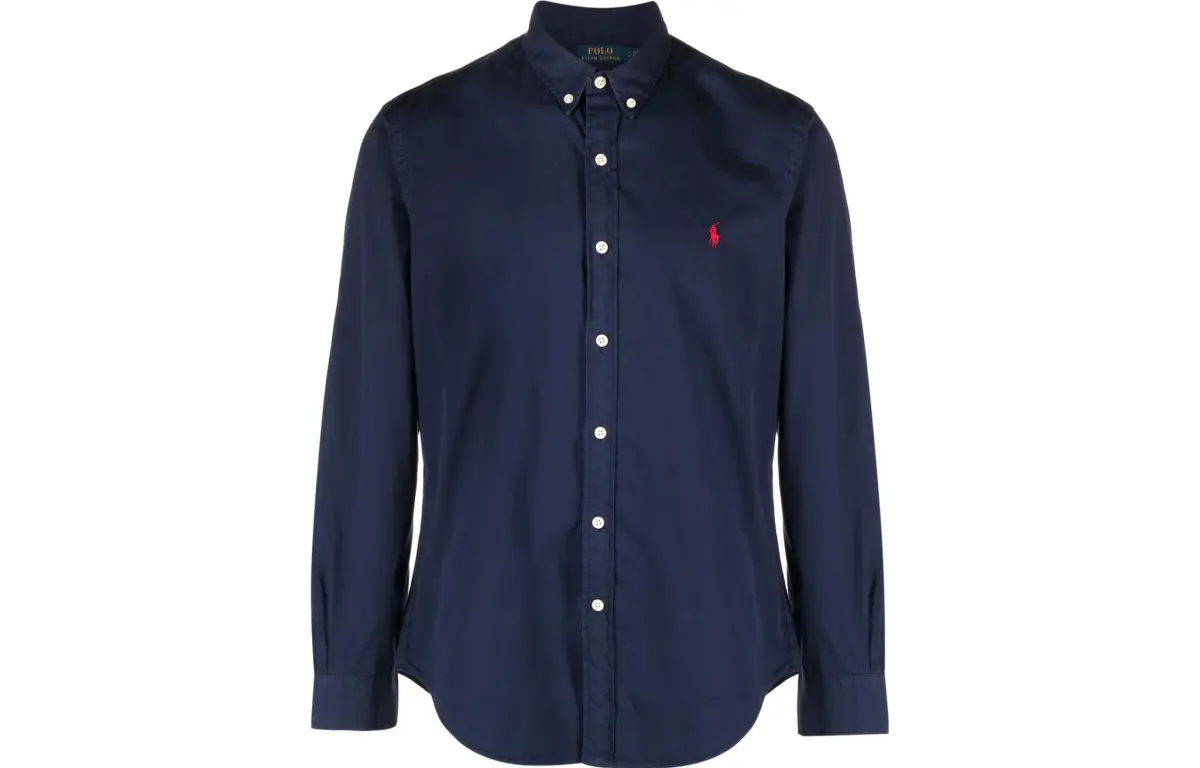 Polo Ralph Lauren SS23 Shirt Slim Fit Men's Marine Blue