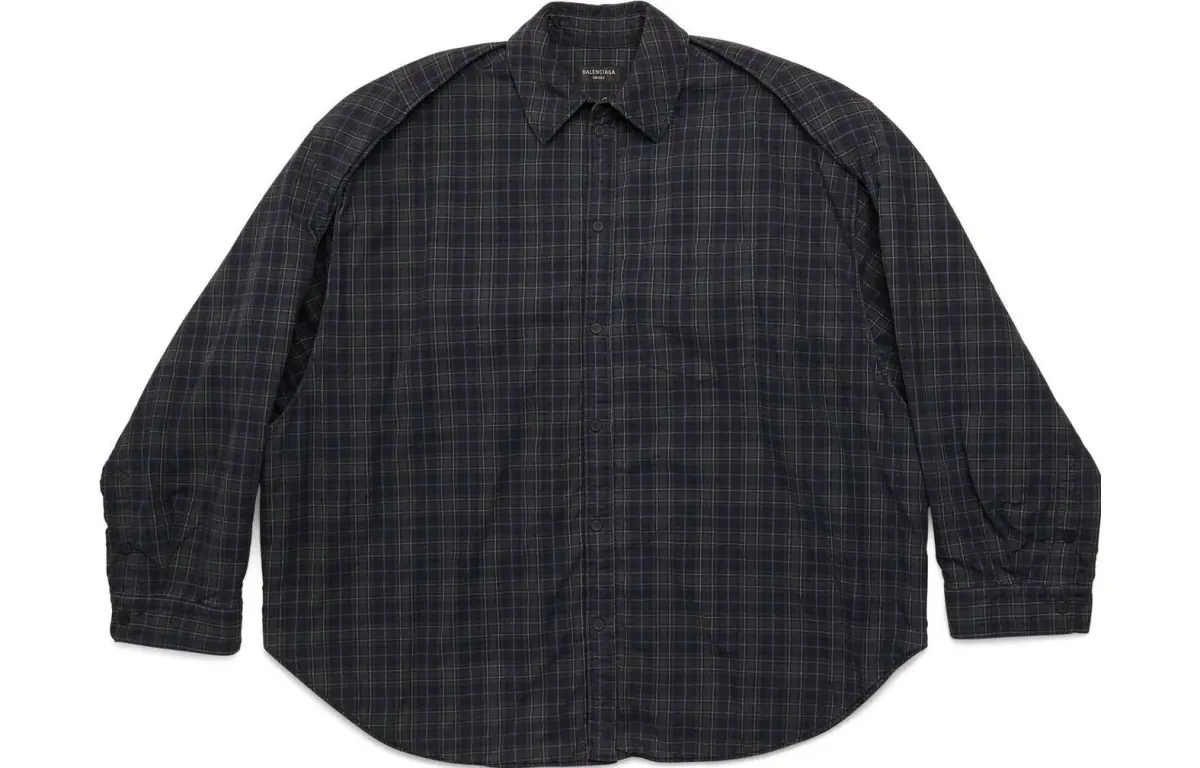 Balenciaga Checked Buttoned Shirt