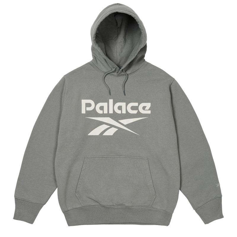 Худи Palace PALACE x Reebok SS24 Logo (серое)