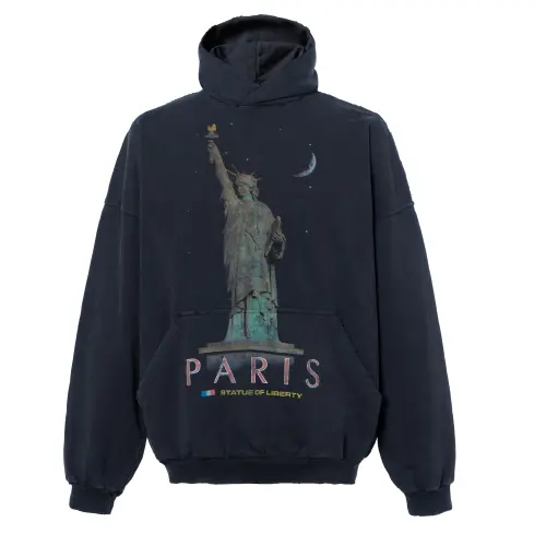 Balenciaga Paris Liberty Destroyed Oversized Hoodie