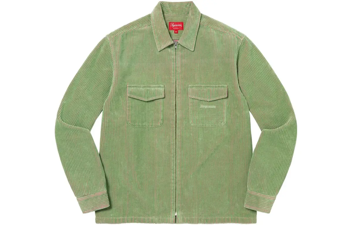 Supreme 2 Tone Corduroy Zip Up Shirt