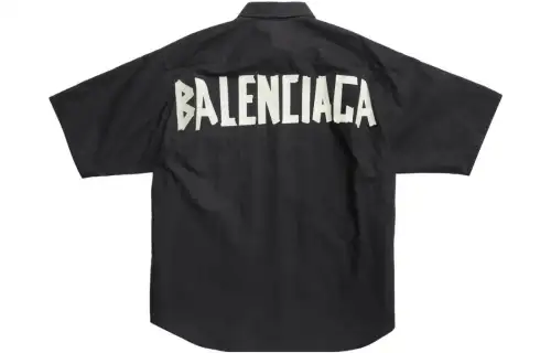 Balenciaga Tape Type Short Sleeve Shirt