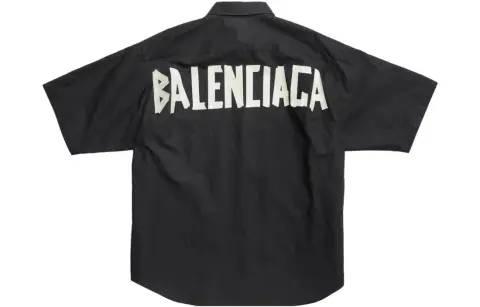 Balenciaga Tape Type Short Sleeve Shirt