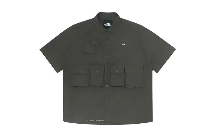 THE NORTH FACE Shirt Men's Gray Brown Green