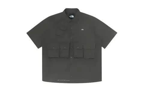 THE NORTH FACE Shirt Men's Gray Brown Green