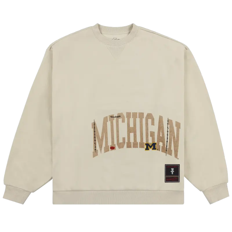 Travis Scott X Mitchell & Ness Michigan Wolverines Pullover Sweatshirt