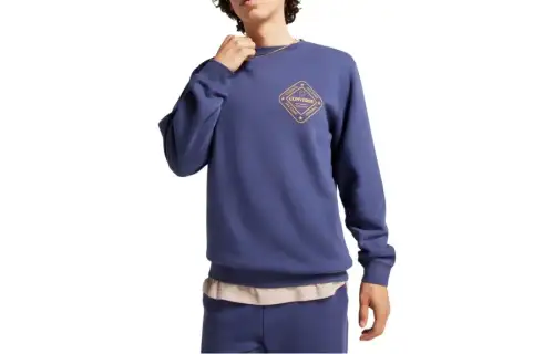 Converse Sweatshirts Men's Blue Crew Neck Moderate Regular