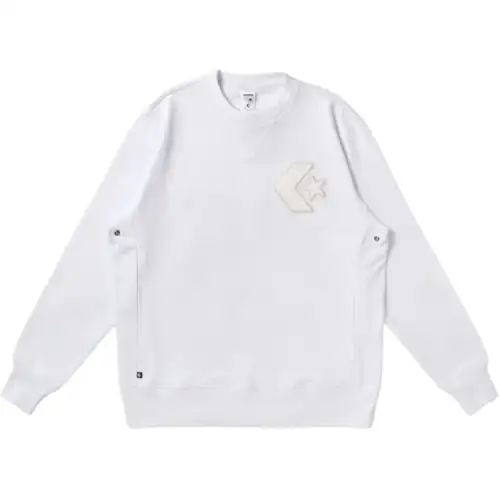 Converse CHENILLE SWEAT CREW MENS Sweatshirt Men's Ecru