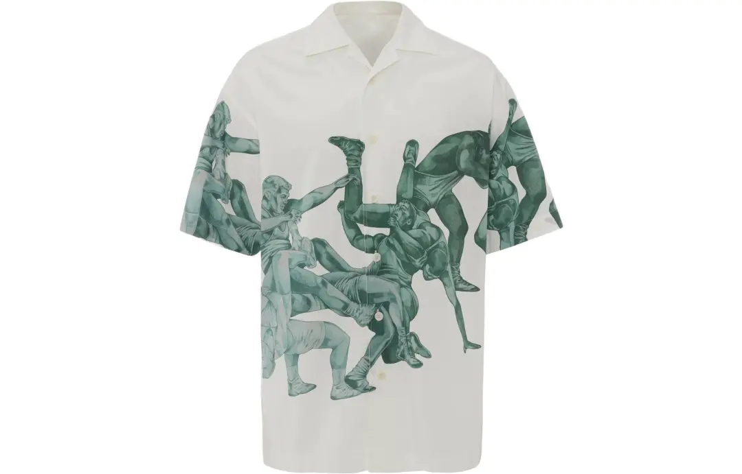 JW Anderson Shirts Men's White Pointed Collar Moderate