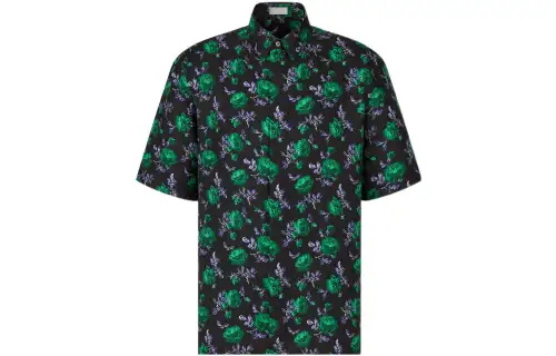 DIOR DIOR New Season Collection DIOR FW22 Qixi Festival Collection Shirt Men's Black