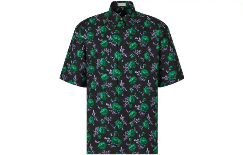 DIOR DIOR New Season Collection DIOR FW22 Qixi Festival Collection Shirt Men's Black