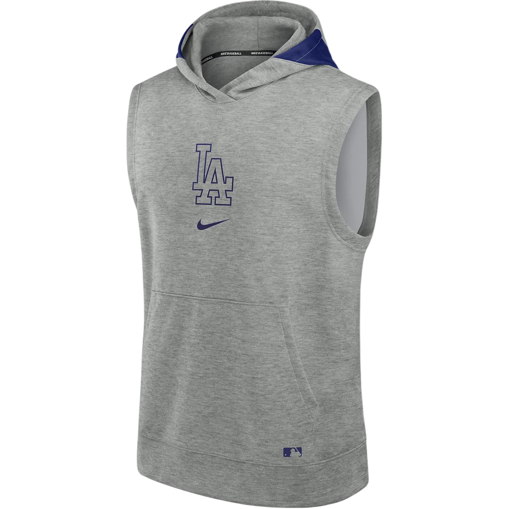 Nike MLB Collaboration Authentic Los Angeles Dodgers Sweatshirt Los Angeles Dodgers Men's Gray