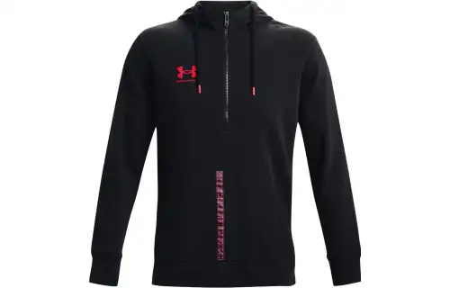 Under Armour Sweatshirts Men's Black Hooded Moderate Regular