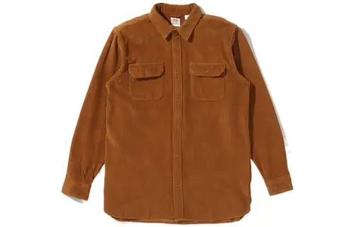 Levis Shirts Men's Burnt Yellow Lapel Moderate Other