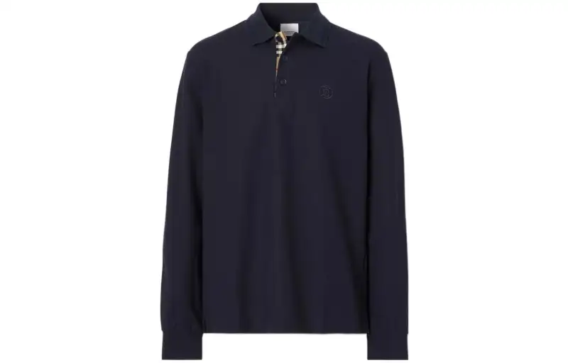 Burberry FW22 Polo Shirt Men's Dark Blue