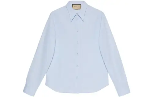 Horsebit jacquard cotton shirt