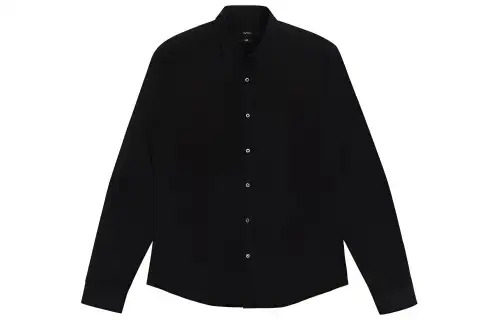 GUCCI Shirts Men's Black Lapel Moderate Other