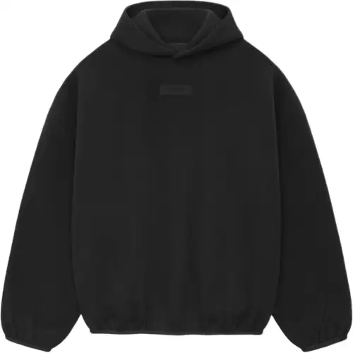 Fear Of God Essentials front logo patch panelled hoodie