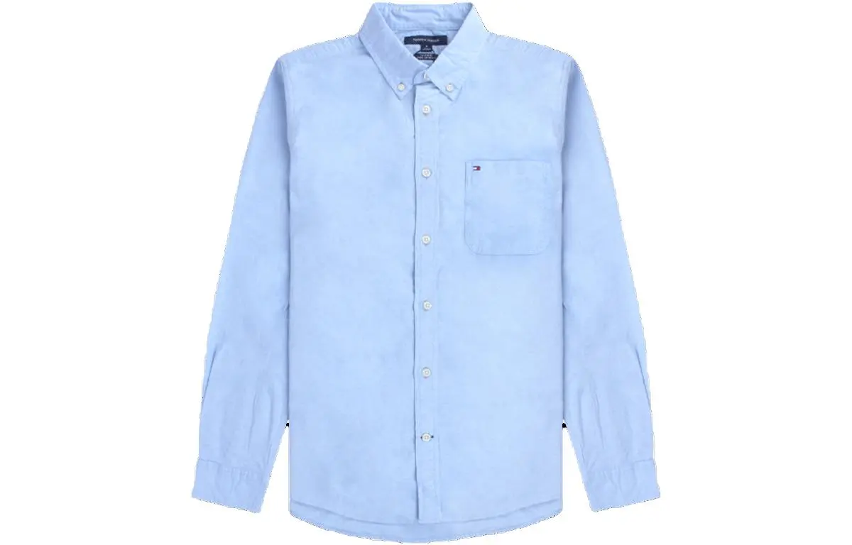 Tommy Hilfiger Shirts Men's Sky Blue Lapel Moderate Other