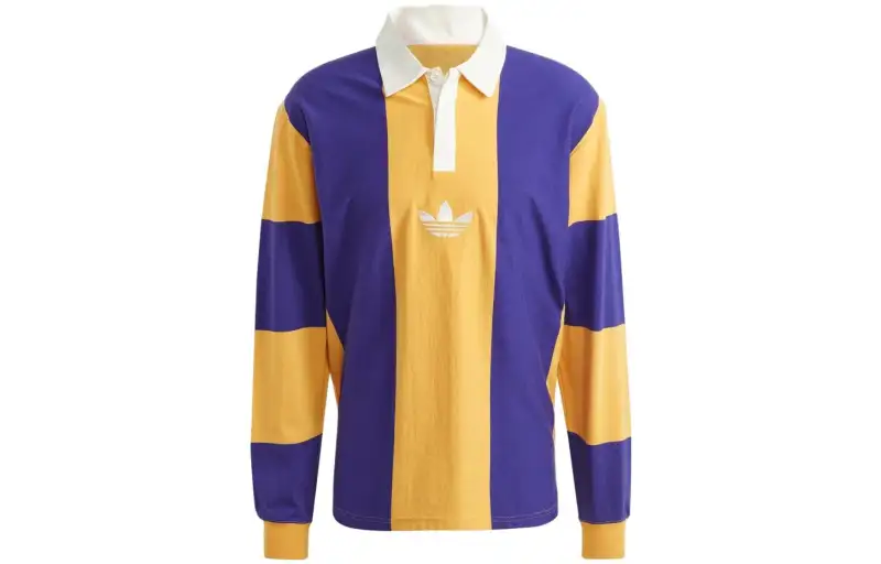 Adidas Originals Polo Shirt Japan Version Men's Yellow Blue Multicolor
