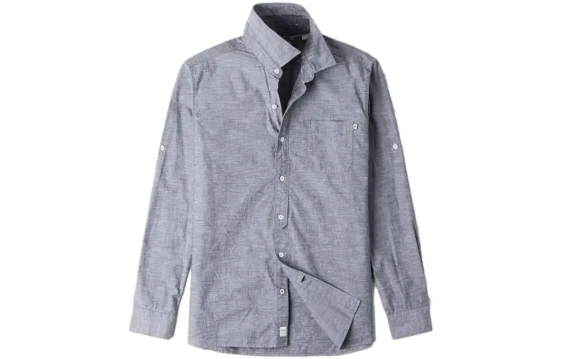 Timberland Shirts Men's Gray Lapel Moderate Other