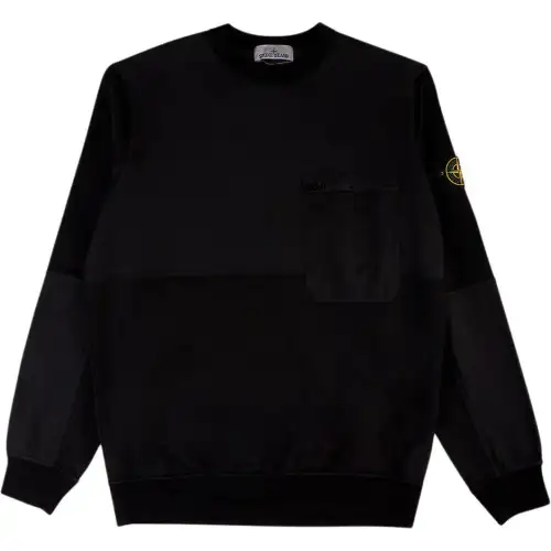 STONE ISLAND Compass Panelled Cotton Sweatshirt