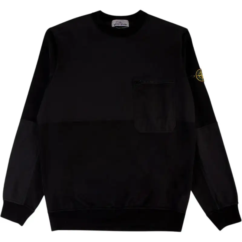 STONE ISLAND Compass Panelled Cotton Sweatshirt