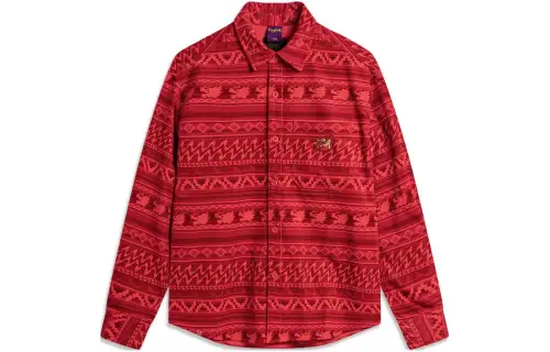 Li Ning Rijin Doujin Collection Shirt Men's Vermilion All Over Print