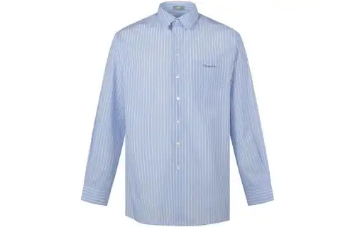 DIOR Shirts Men's Light Blue Lapel Moderate Other