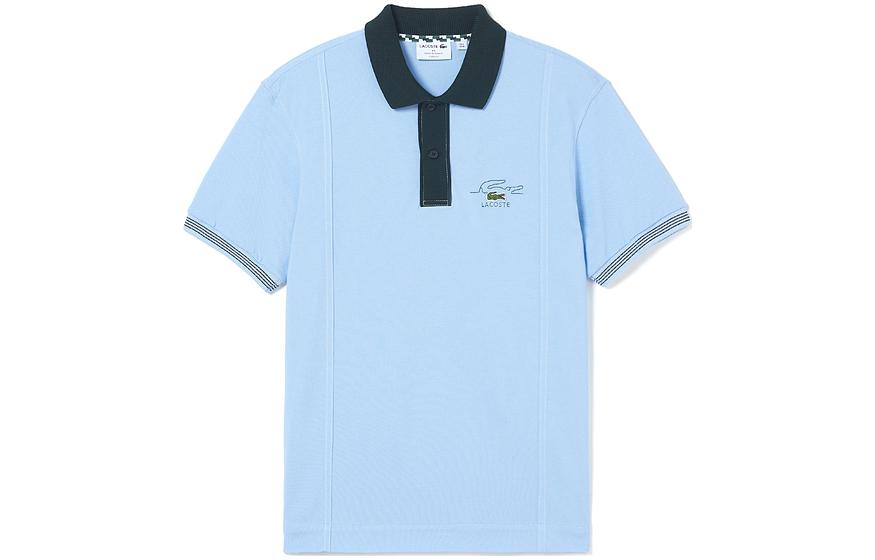 Мужская футболка LACOSTE LACOSTE logoPolo (синяя в полоску)