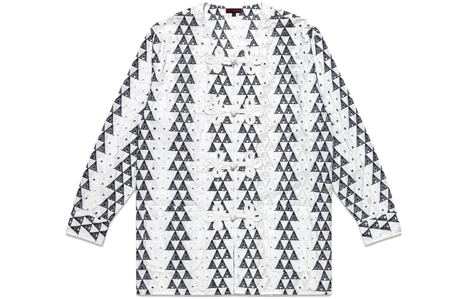 Рубашка CLOT V-Neck Chinese Style Shirt (белая)