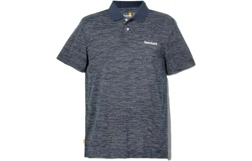 Timberland Polo Shirts Men's Blue Polo Collar Moderate Straight Fit