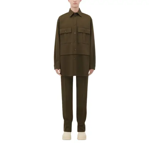 Bottega Veneta Double Layer Buttoned Shirt